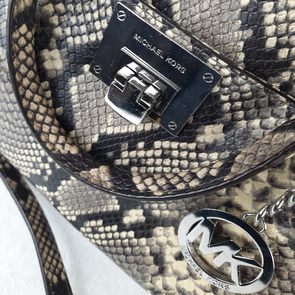 Michael Kors Python Snakeskin Satchel Bag - image 9